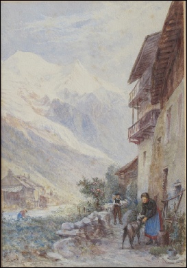 Chamonix &nbsp;towards Bossons Glacier, Mont Blanc.